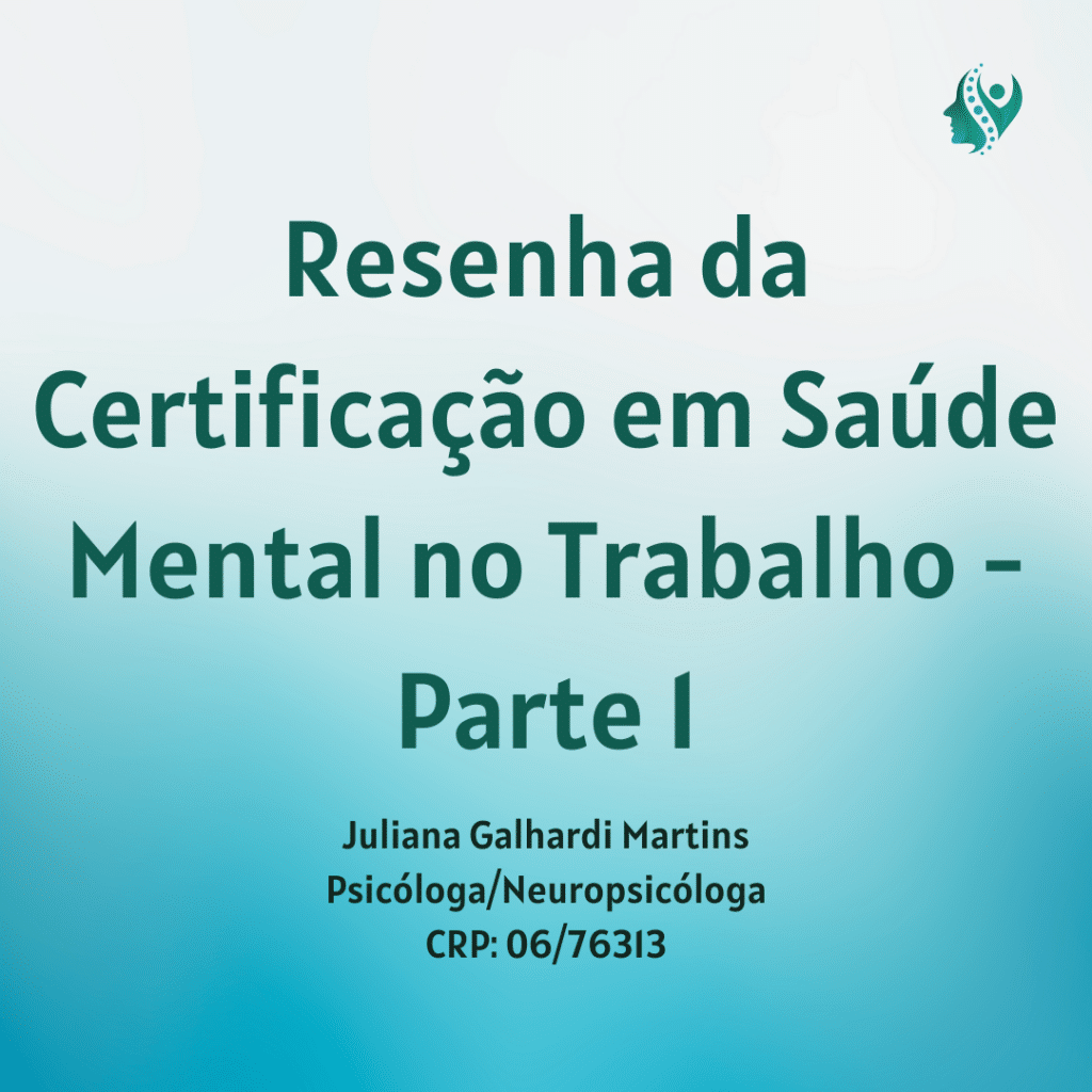 Saúde Mental no Trabalho.